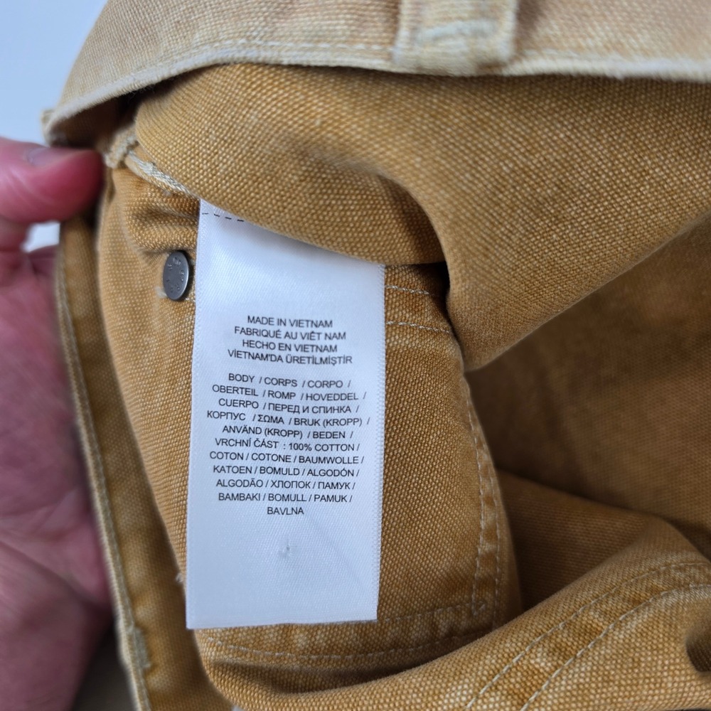 Polo Country Ralph Lauren Mens Tan Double Knee Canvas Carpenter Pants 29x30 NWOT - Picture 5 of 8
